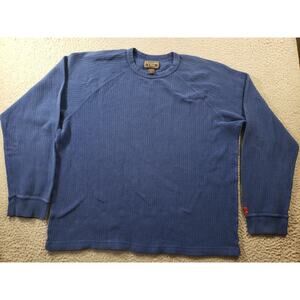 Abercrombie Fitch Sweater Men's XL Extra Large Blue Outdoor Goods Stretch Cotton